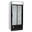 BEVERAGE DOUBLE SLIDE DOORS 890mm 