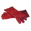 OVEN MITT RED LEATHER - EACH - 400mm 