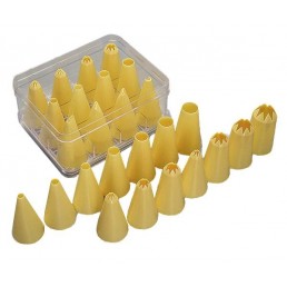 NOZZLE SET PLASTIC PLAIN - 6 PIECE