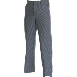 CHEF TROUSERS BLUE CHECK ZIP