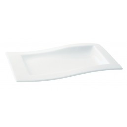 WAVE RIM RECTANGULAR PLATE