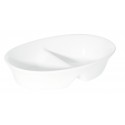 OVAL SHAPE DIVIDED BOWL 20CM