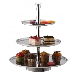 Pastry Stand S/Steel 3 Tier