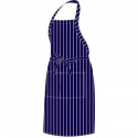 CHEF APRON FULL BIB BLACK PIN STRIPE