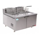 GAS FRYER DOUBLE PAN 2x10 LITRE