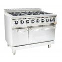 ELEC OVEN & GAS STOVE - 6 BURNER