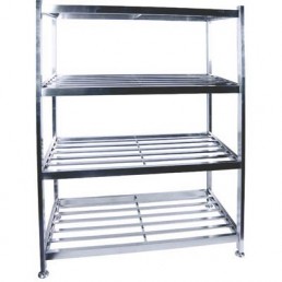 POT RACK S/STEEL FLOOR STANDING