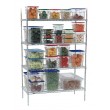 CHROME SHELVING - 4 SHELVES