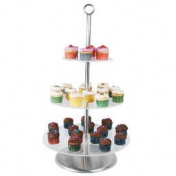 CAKE STAND PLASTIC - 3 TIER